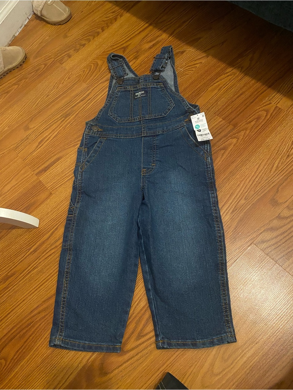 OshKosh B'gosh Dark Blue Denim Overalls for Kids